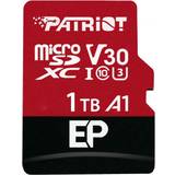 Patriot Hukommelseskort Patriot EP Series MicroSDXC Class 10 UHS-I U3 V30 A1 100/80MB/s 1TB +SD Adapter