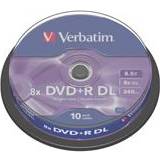 Verbatim DVD Optisk lagring Verbatim DVD+R 8.5GB 8x Spindle 10-Pack