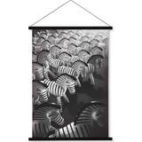 Malerier & Billeder Kay Bojesen Zebra foto Maleri & Billede 43x56cm