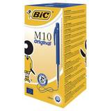 Kuglepenne Bic M10 Retractable Ballpoint Pen Blue 50-pack