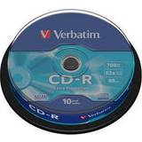 Optiske Disk Medier Verbatim CD-R Extra Protection 700MB 52x Spindle 10-Pack