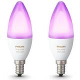 Philips Hue White And Color Ambiance Candle LED Lamp 6.5W E14 2 Pack