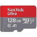Hukommelseskort SanDisk Ultra microSDXC Class 10 UHS-I U1 A1 100MB/s 128GB +Adapter