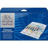 Hobbymaterialer på tilbud Winsor & Newton Cotman Water Colours Painting Plus 24 Half Pans