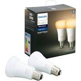 Philips Hue White Ambient LED Lamps 8.5W E27 2-pack
