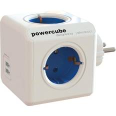 Stikdåser & Forlængerledninger allocacoc PowerCube Original 4-way 2 USB Without Cable