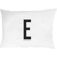 Design Letters E Hovedpudebetræk Black/White (70x50cm)
