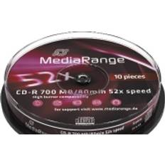 MediaRange CD Optisk lagring MediaRange CD-R 700MB 52x Spindle 10-Pack