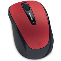 Microsoft Laser Standardmus Microsoft Wireless Mobile Mouse 3500 Poppy Red