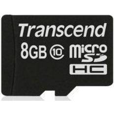Transcend 8 GB - USB 2.0 Hukommelseskort & USB Stik Transcend MicroSDHC Class 10 8GB