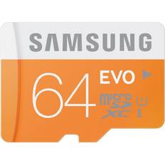 Samsung 64 GB - Class 10 - microSDXC Hukommelseskort Samsung Evo MicroSDXC UHS-I U1 64GB
