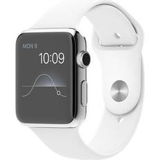 Apple Skridttæller - iPhone Smartwatches Apple Watch Series 1 42mm Stainless Steel Case with Sport Band