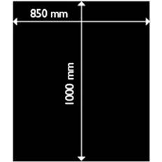 Aduro Pejsesæt Aduro Steel Floor Hearth Rectangle 1.5mm 85X100cm