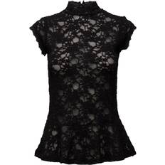 Dame - Elastan/Lycra/Spandex - XXL Bluser Rosemunde T-Shirt SS - Black