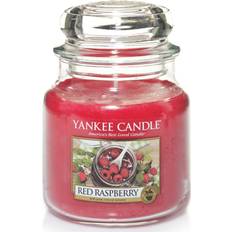 Yankee Candle Rød Lysestager, Lys & Dufte Yankee Candle Raspberry Medium Duftlys 411g