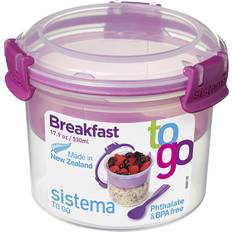 BPA-fri - Lilla Køkkenopbevaring Sistema Breakfast To Go Madkasse 0.53L
