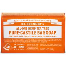 Dr. Bronners Bade- & Bruseprodukter Dr. Bronners Pure Castile Bar Soap Tea Tree 140g