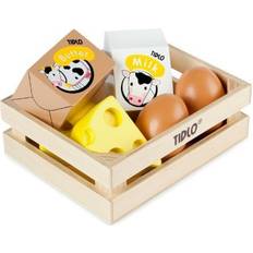 Tidlo Rollelegetøj Tidlo Wooden Eggs & Dairy