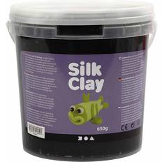 Sort Modellervoks Silk Clay Black Clay 650g