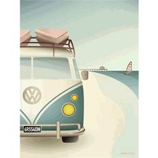 Vissevasse VW Camper Plakat 50x70cm