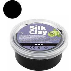 Sort Modellervoks Silk Clay Black Clay 40g