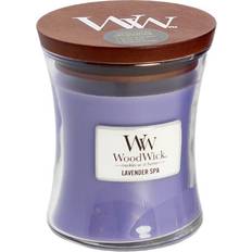 Woodwick Glas Lysestager, Lys & Dufte Woodwick Lavender Spa Medium Duftlys 274.9g