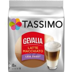 Tassimo Kaffekapsler Tassimo Gevalia Latte Macchiato Less Sweet 8 Capsules 8stk