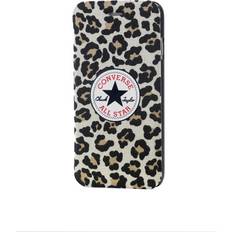 Converse Brun Covers med kortholder Converse Canvas Booklet Leopard (iPhone 6/6S)