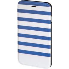 Hama Blå Covers med kortholder Hama Stripes Booklet Case (iPhone 6/6s)