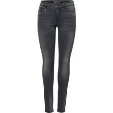 Only Carmen Reg Sk Skinny Fit Jeans Grey/Medium Grey Denim