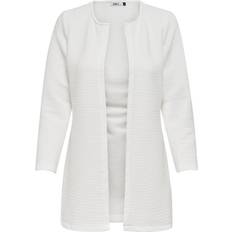 Only Leco Long Loose Cardigan - White/Cloud Dancer