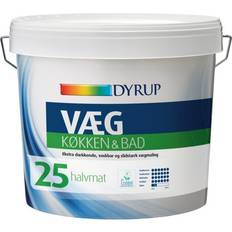 Dyrup Beton - Indendørs maling - Vægmaling Dyrup Køkken & Bad 25 Vægmaling Hvid 9L