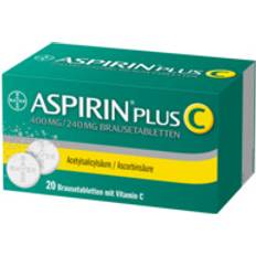 Acetylsalicylsyre Håndkøbsmedicin Aspirin Plus C 20 stk Brusetablet