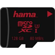 Hama 128 GB Hukommelseskort Hama MicroSDXC UHS-l U3 80MB/s 128GB
