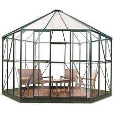 Hærdet glas Drivhuse Halls Greenhouses Atrium 9m² Aluminium Glas