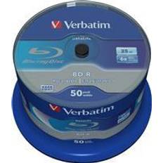 Blu-ray Optisk lagring Verbatim BD-R 25GB 6x Spindle 50-Pack