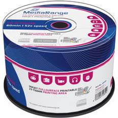 MediaRange CD Optisk lagring MediaRange CD-R 700MB 52X Spindle 50-Pack Wide inkjet
