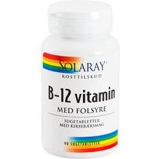 Solaray Fedtsyrer Solaray Vitamin B12 Folic Acid 90 stk