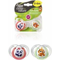 Tommee Tippee Sutter Tommee Tippee Fun Style Sutter 0-6m 2-pak