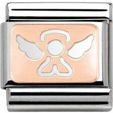 Nomination Composable Classic Link Angel Charm - Silver/Rose Gold