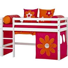 HoppeKids Orange Gardiner HoppeKids Flower Power Curtain for Halfhigh Bed or Bunkbed 70x160cm