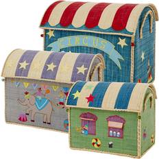 Rice Pink Børneværelse Rice Circus House Toy Baskets Large 3-pack
