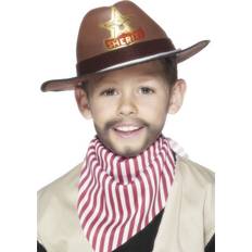 Smiffys Cowboy Hat With Sheriff Badge