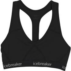 Icebreaker Merinould BH'er Icebreaker Sprite Racerback Sports Bra - Black