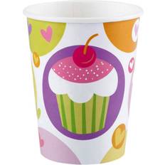 Lilla Papkrus Amscan Paper Cup Cupcake 250ml 8-pack