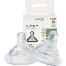 Everyday Baby Sutteflasker & Service Everyday Baby MilkHero Bottle Nipples Small 0-3m 2pcs