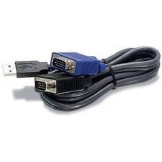 Trendnet USB A - 2xVGA 4.8m