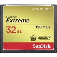 32 GB - USB Type-A Hukommelseskort & USB Stik SanDisk Extreme Compact Flash 120MB/s 32GB