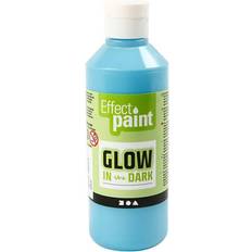 Selvlysende maling Glow in the Dark Paint Fluorescent Light Blue 250ml
