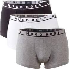 Hugo Boss Boxsershorts tights Underbukser HUGO BOSS Stretch Trunks 3-pack - Black/White/Grey